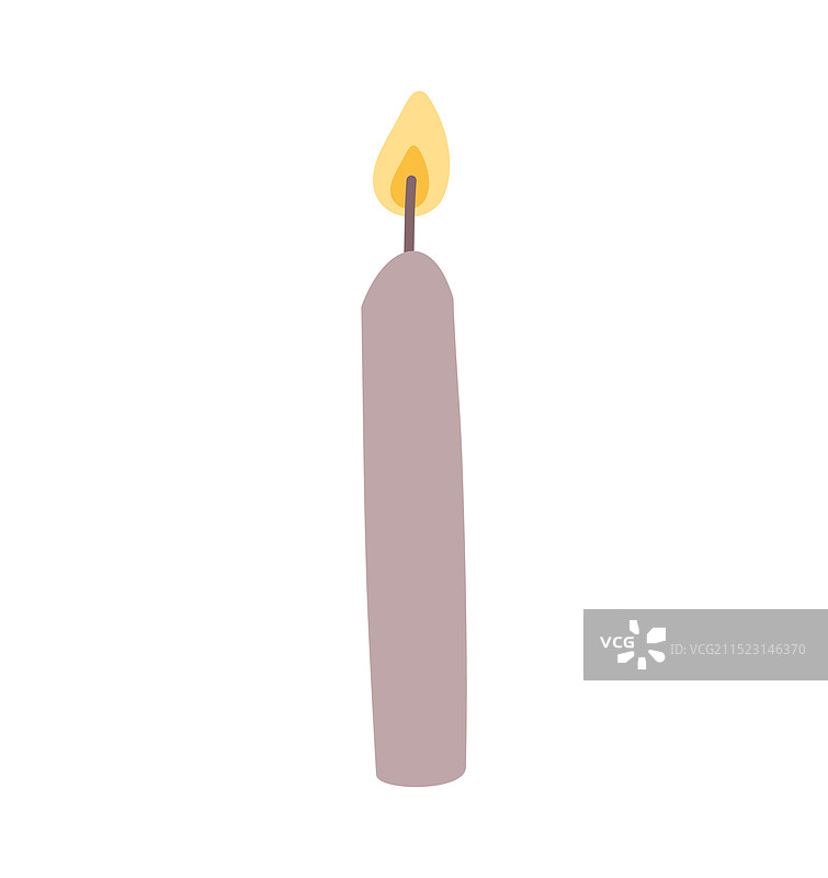 手绘彩色蜡烛图片素材