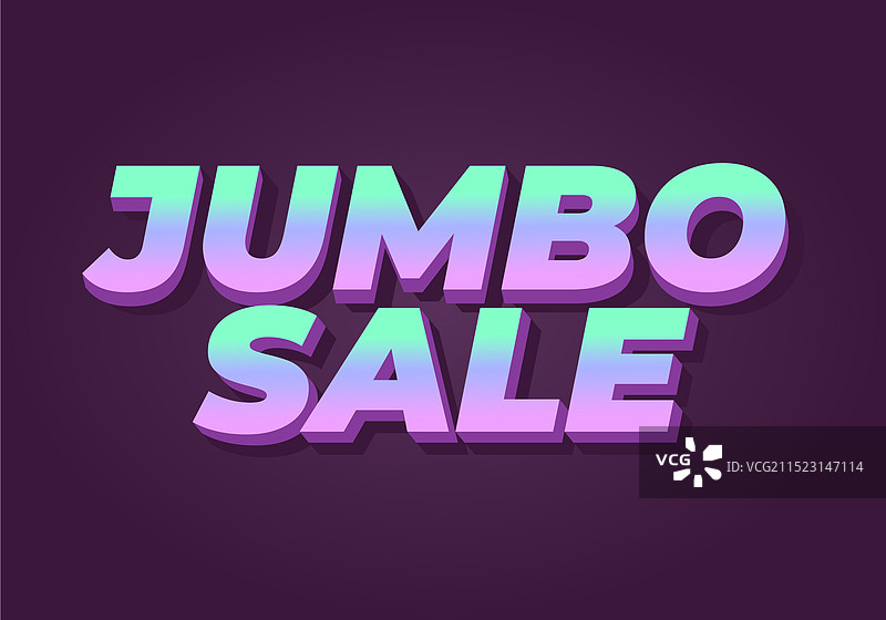 现代3D色彩巨型促销文字效果图片素材