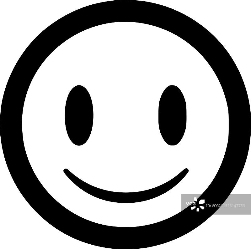 笑脸 – 极简扁平风格标志图片素材