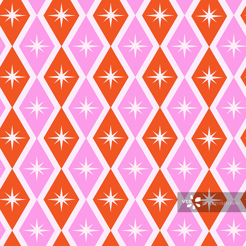 钻石上的原子星爆无缝图案图片素材