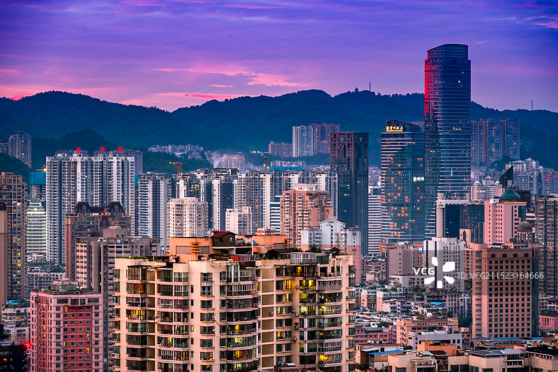 贵阳市夜景图片素材
