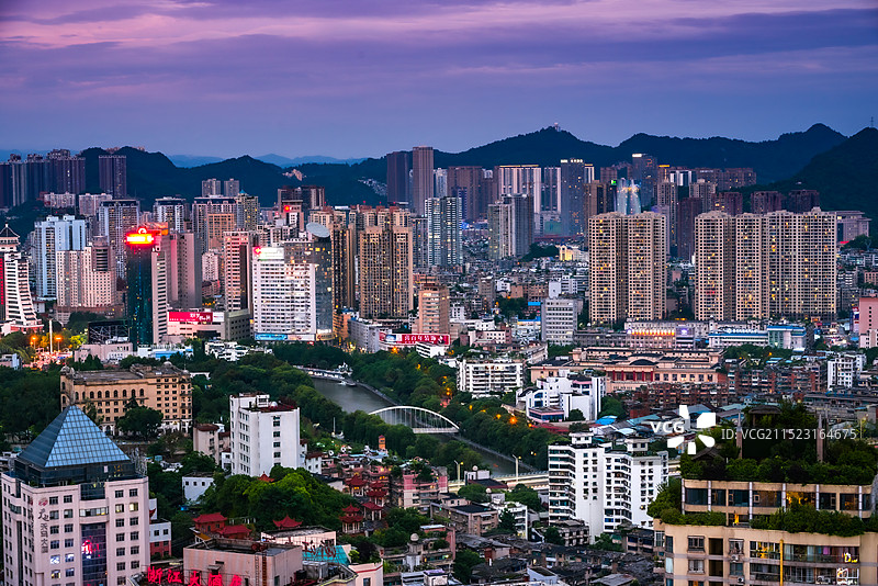 贵阳市夜景图片素材