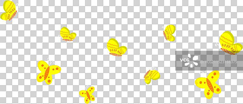 9只飞舞的蝴蝶背景图图片素材