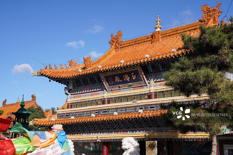 内蒙古 呼和浩特 大召历史文化旅游区 大召无量寺 菩萨殿图片素材