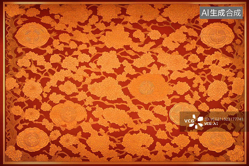 【AI数字艺术】中国传统图案纹饰图片素材