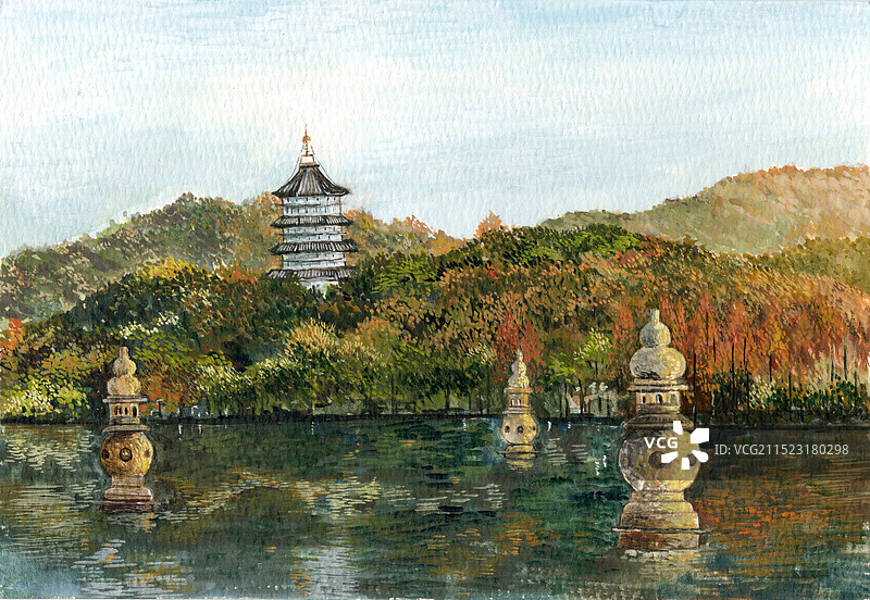 杭州西湖图片素材