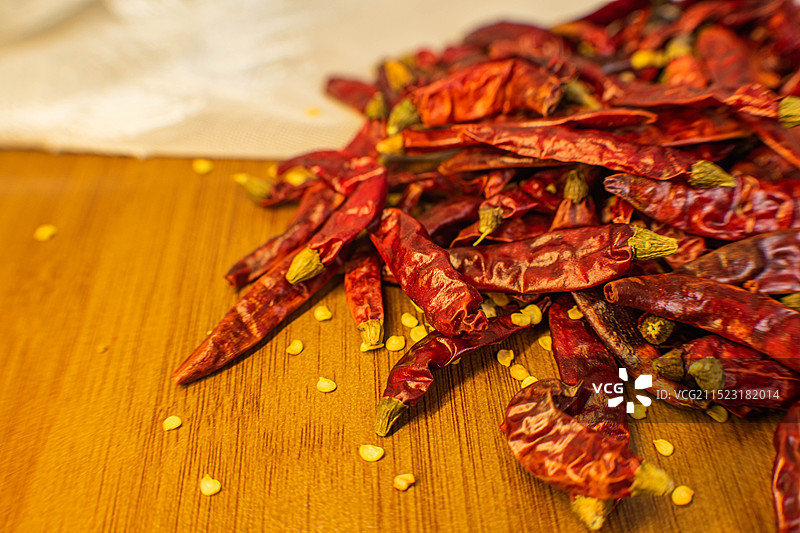 四川绵阳涪城干辣椒、红色辣椒、辣椒籽图片素材