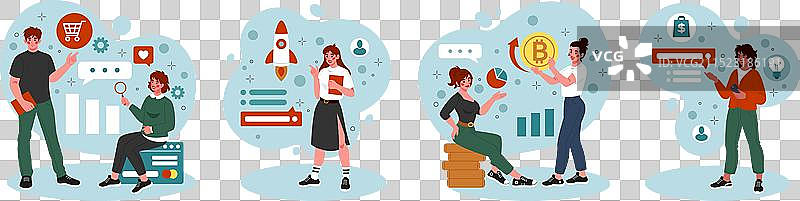 数字在线产品体验零售平台图片素材