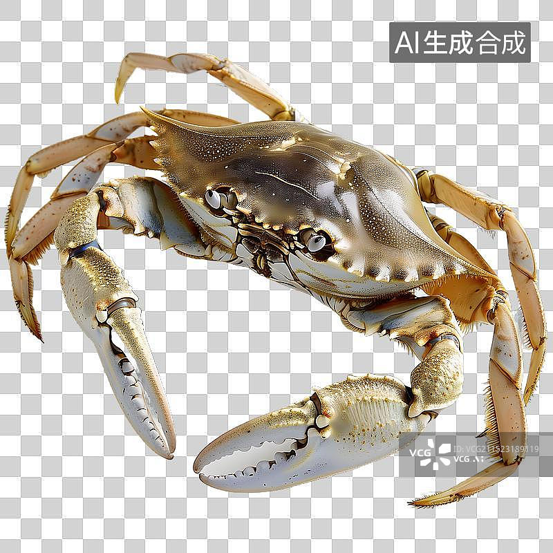 【AI数字艺术】免抠|新鲜美味的蓝蟹图片素材