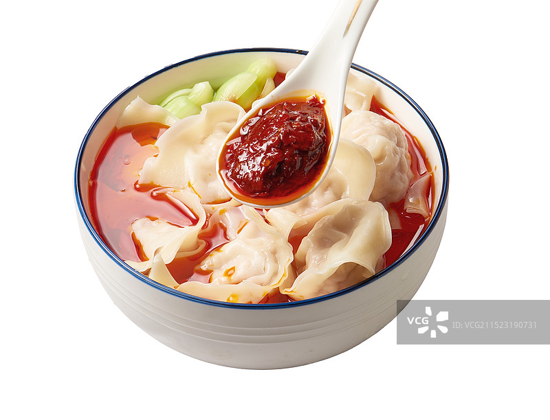 红油水饺图片素材