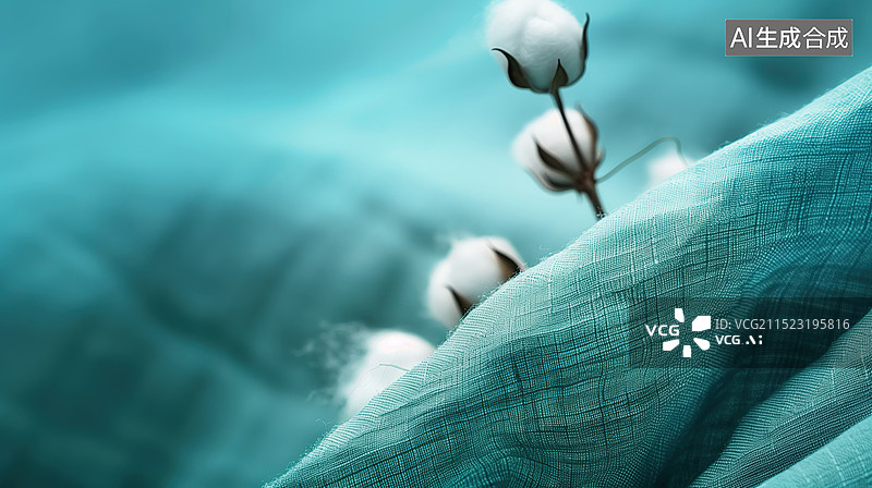 【AI数字艺术】柔软的棉花材料布纹图片素材