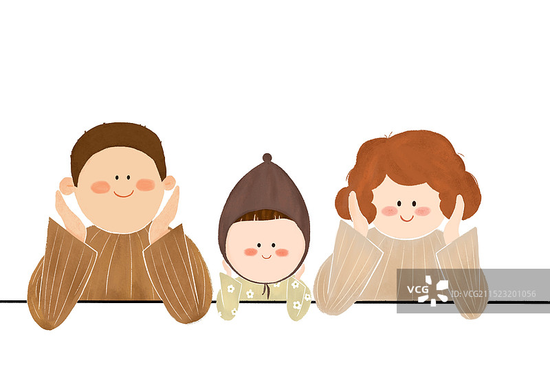 我们一家三口图片素材