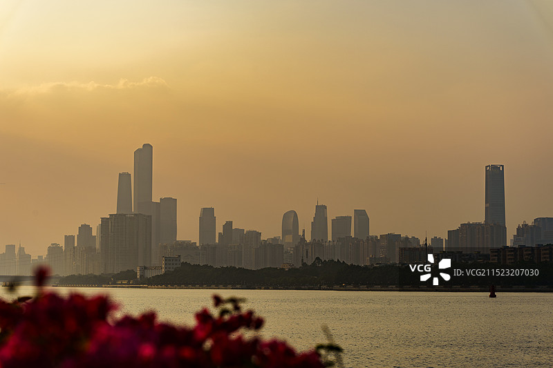 广州城市景观 日落景观图片素材
