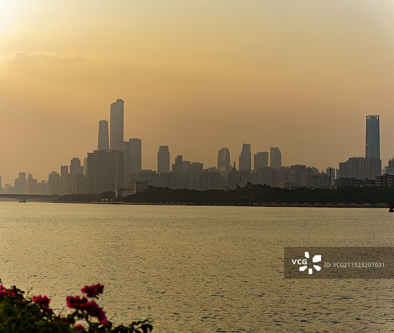 广州城市景观 日落景观图片素材