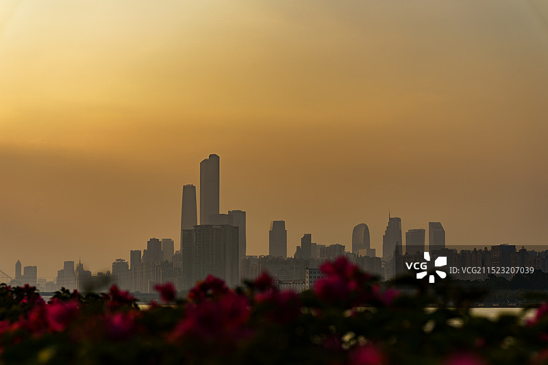 广州城市景观 日落景观图片素材