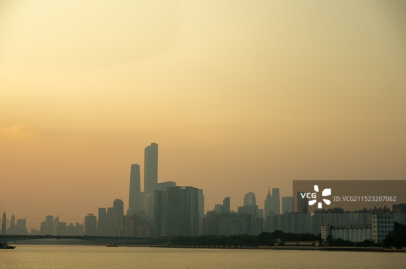 广州城市景观 日落景观图片素材