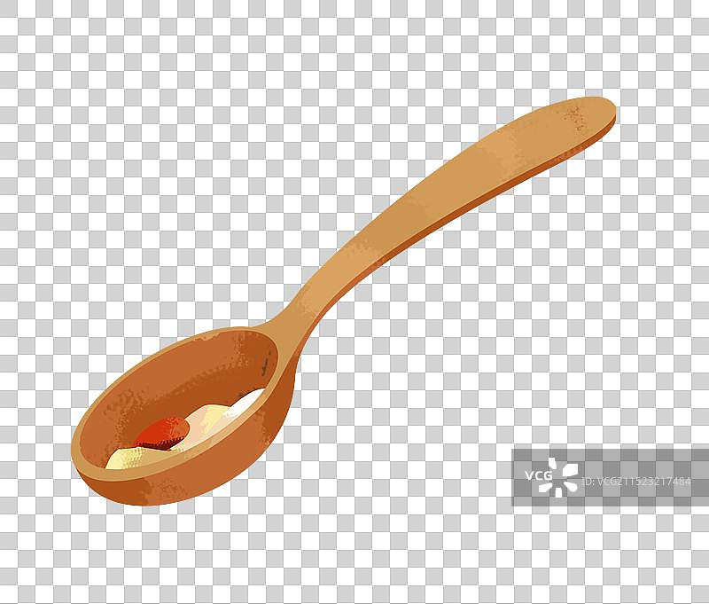 汤匙手绘插画元素图片素材