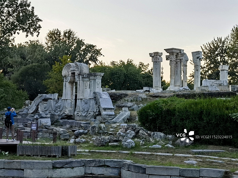 圆明园遗址大水法图片素材