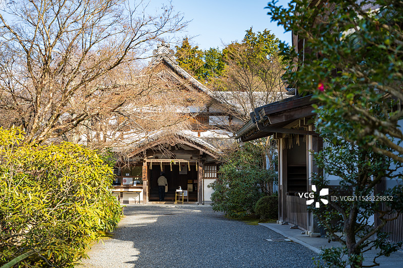 日本京都佛教三千院风景图片素材