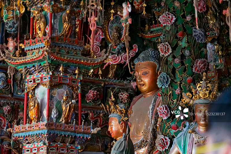 山西临汾隰县小西天图片素材