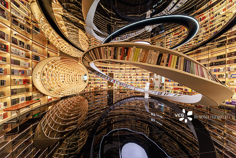 深圳龙华愈欣书店现代设计空间图片素材