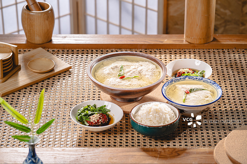 干净明亮中餐川菜菜单图自贡菜富顺豆花图片素材