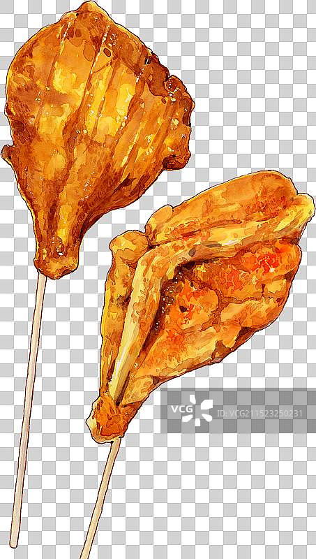 生炸大鸡腿图片素材