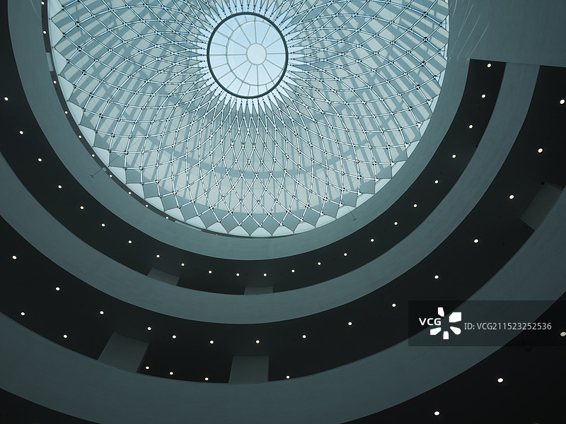 广州美术馆，广州艺术博物院。建筑空间设计光影图片素材