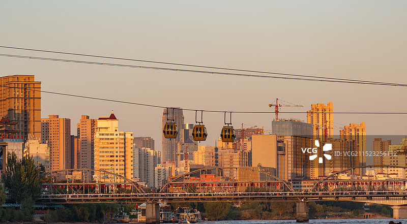 兰州黄河中山桥图片素材