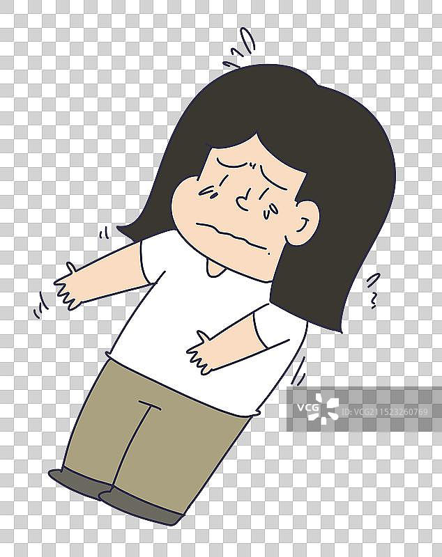 害怕恐惧后退的女性图片素材