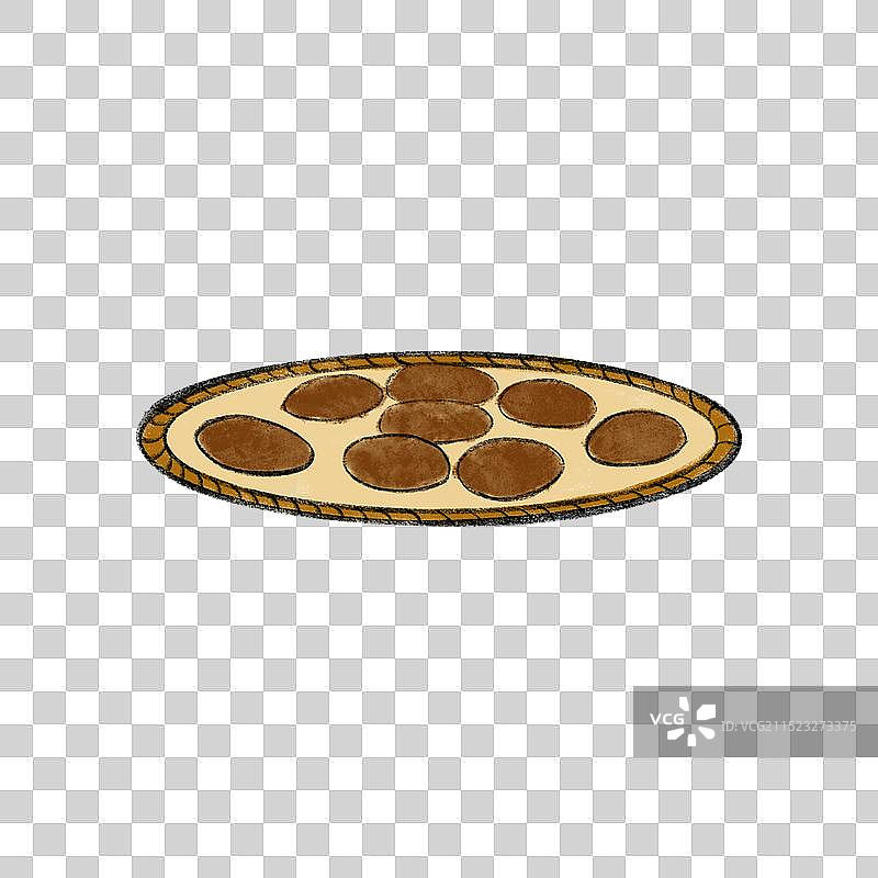 中国风水彩画红茶黑茶乌龙茶普洱茶制作过程与饮茶插画元素图片素材