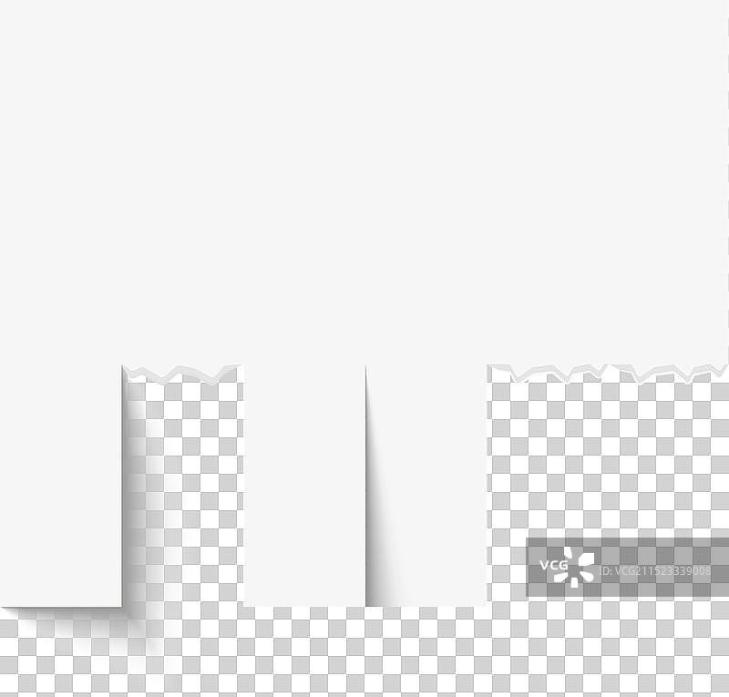 带逼真白色纸质广告banner图片素材