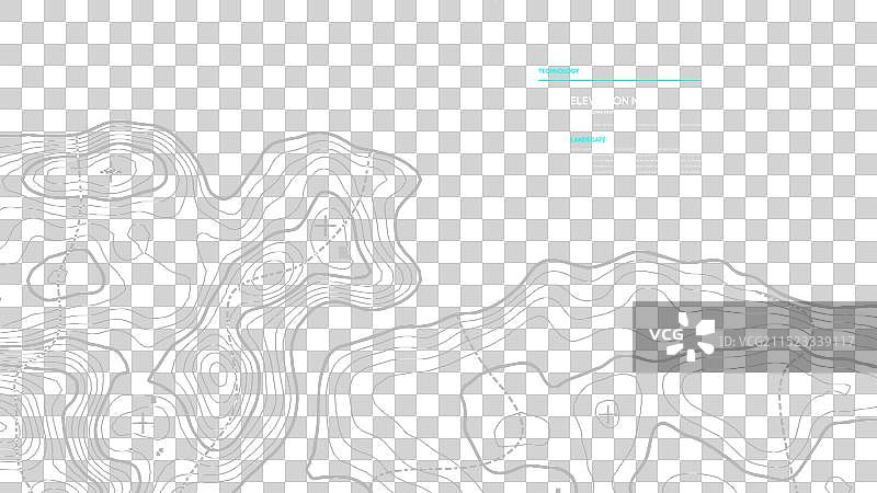 蓝色科技地形图背景图片素材