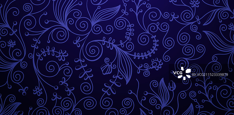 深蓝色漩涡装饰背景图片素材