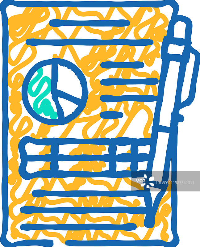 报告纸质文档图标涂鸦图片素材