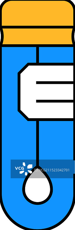 用于分析的烧瓶中试剂图标颜色图片素材