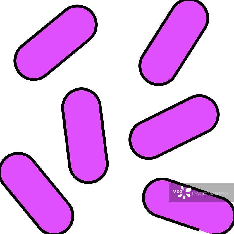 流感嗜血杆菌彩色图标图片素材