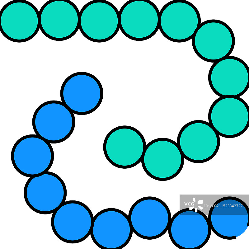 炭疽杆菌彩色图标图片素材