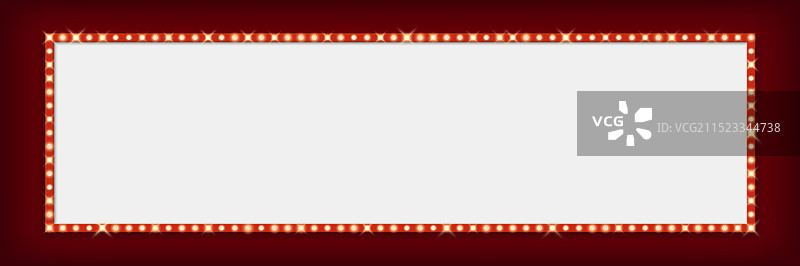 复古百老汇广告牌灯泡框架图片素材