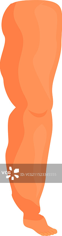 显示象皮病症状的人腿图片素材