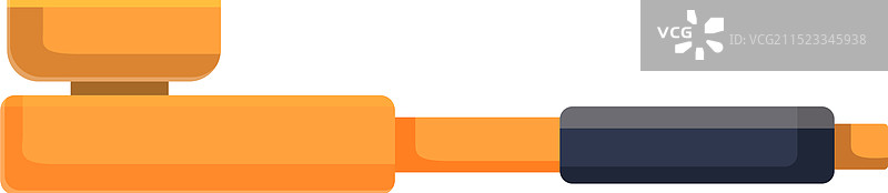 水平放置的木制烟斗图片素材