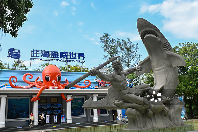 北海海底世界图片素材