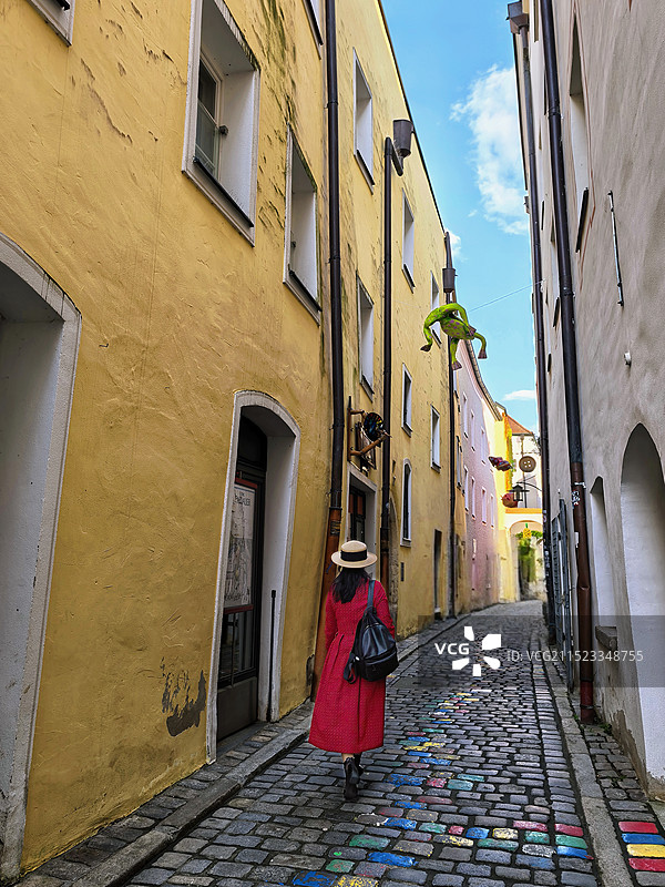 德国巴伐利亚州帕绍街景图片素材