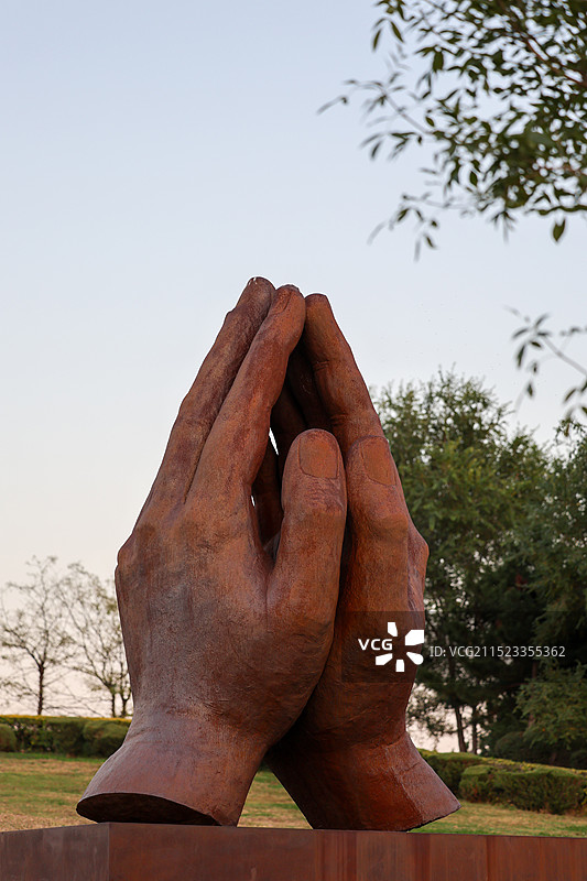 莫子山公园的雕塑图片素材