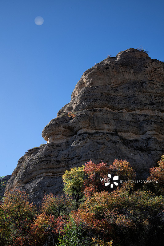 新疆伊犁霍城县大西沟乡野果林秋色图片素材