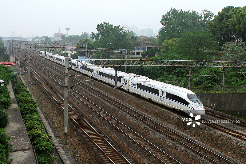 京九铁路动车组列车图片素材