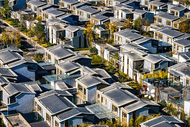 别墅住宅区场景图片素材