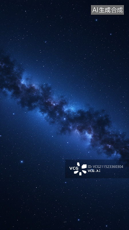 【AI数字艺术】夜晚星空背景图片素材