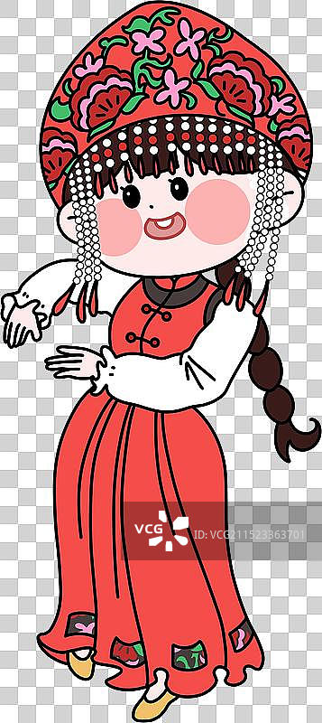 五十六个民族-锡伯族图片素材