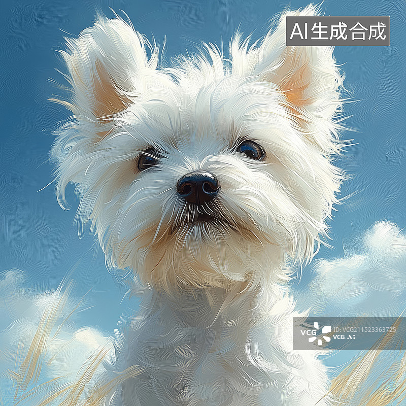 【AI数字艺术】小狗图片素材